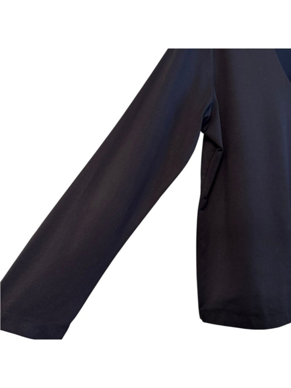 Black Long Sleeve V-Neck Top - Picture 2 of 5